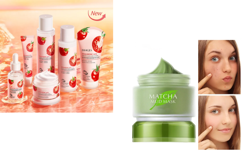 Bundle of Korean Beauty Skin care Set and Matcha Detox Clay Mask